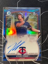 2023 Bowman Chrome Prospect Autographs Kyler Fedko #CPA-KF Lunar Blue /150