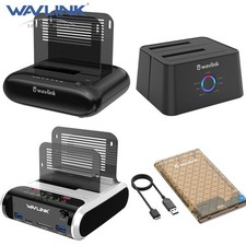 Externe HDD Festplatte Docking Station USB A/C to 2.5"/3.5" SATA Offline Clone