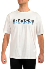 Hugo Boss Men's "Tee 1" White Logo Print Short Sleeve T-Shirt US 2XL IT 56