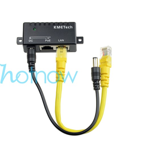 Passive Power Over Ethernet PoE Splitter SET Module Wall Mount (4,5+/7,8-) - Afbeelding 2 van 8