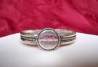 Monogrammed Bracelet Size 6.75 Mexico 925 Sterling Silver Cuff Signet