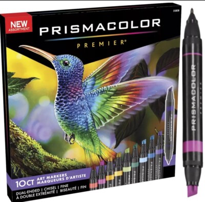 Prismacolor Premier Dual Ended Chisel Fine Art Markers 2142221 10Ct New In Box