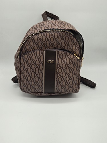 XOXO Brown And Gold Backpack With XOXO Logo - Picture 1 of 10
