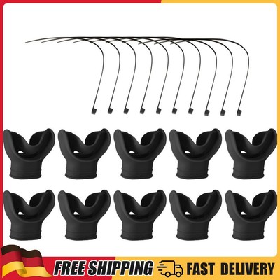 10 Pcs Scuba Diving Second Stage Silicone Octopus Holder Retainer Mouthpiece