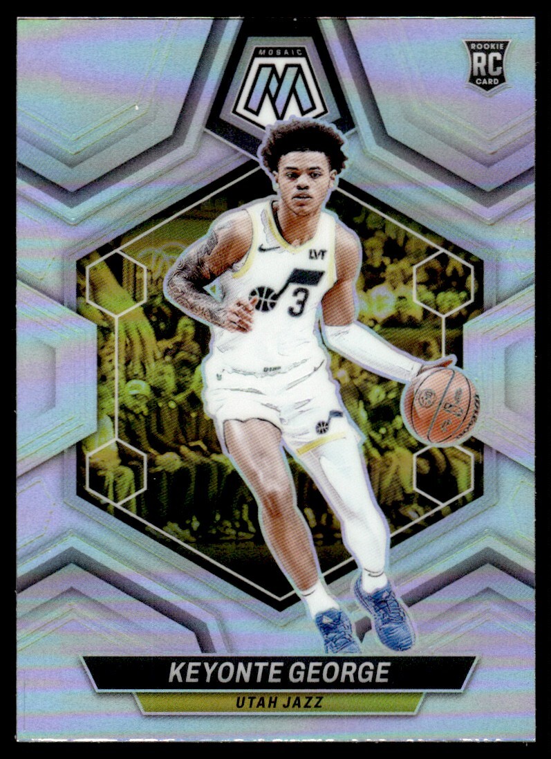 2023-24 Panini Mosaic Silver Prizm Keyonte George Rookie Utah Jazz #222