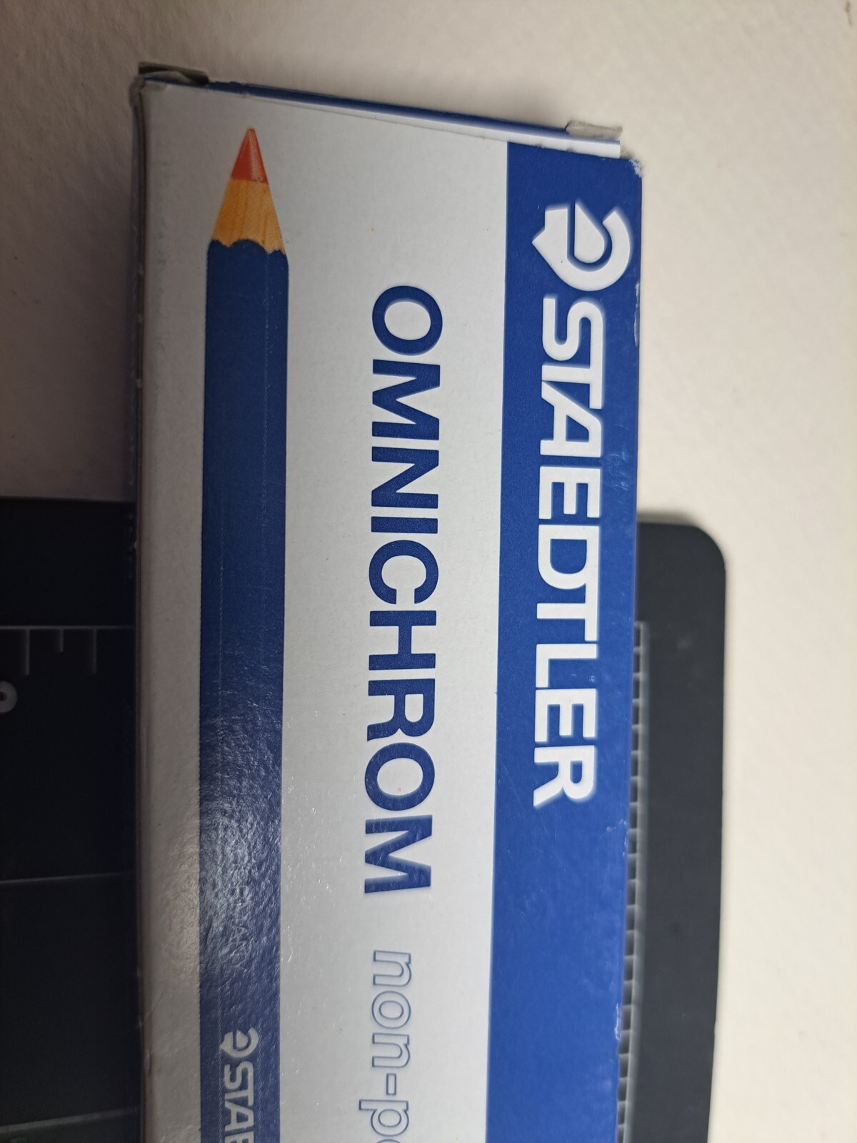 12x Staedtler Omnichrom 108 Yellow Non-Permanent Colored Pencils Germany New