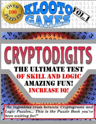 KLOOTO Games Cryptodigits: Volume I (Klooto Games Crypt - Paperback NEW Rea, Cyr