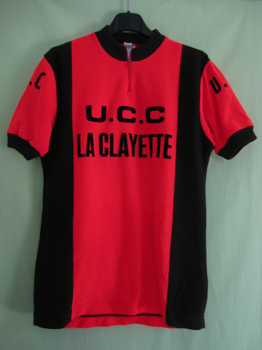 Maillot Cycliste vintage La maison son Decor jersey acrylique