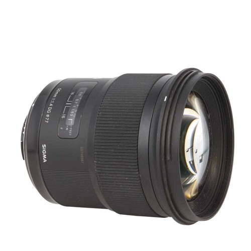 Sigma 50mm f/1.4 DG HSM A (Art) Lens for Nikon {77} With Caps, Lens Hood & Case - Picture 3 of 8