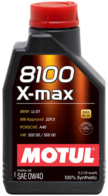 Motul 1L Synthetic Engine Oil 8100 0W40 X-MAX - Porsche A40 104531
