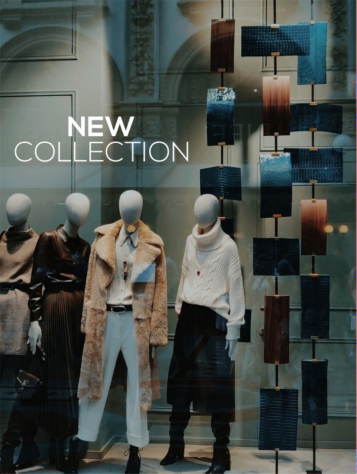 New Collection Shop Window Sticker Retail Display Sign Vinyl Decal ...