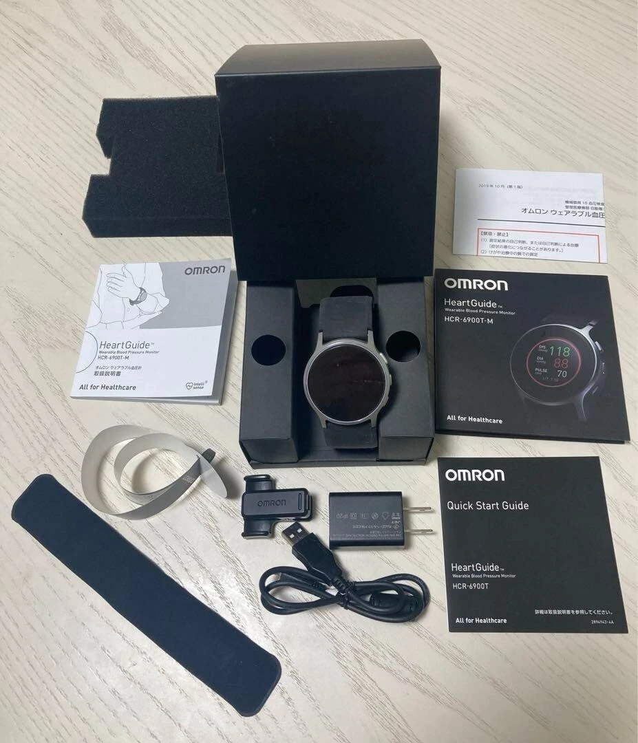 OMRON HCR-6900T-M wearable blood pressure meter HCR6900T Series BLACK w/Box New