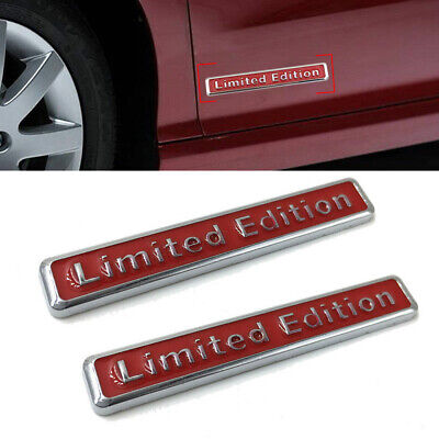 1PC Chrome Red LIMITED EDITION Metal Badge Sticker Emblem Logo 3D Motors Premium