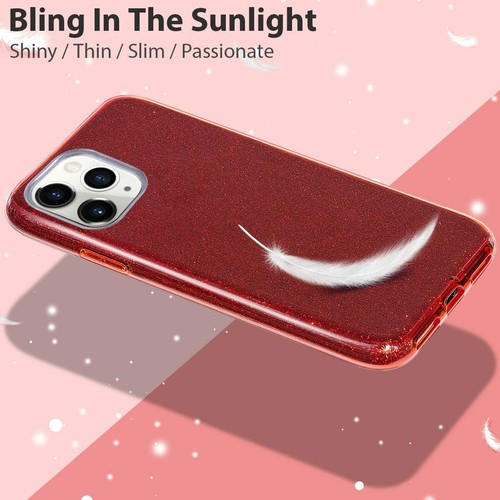 CUSTODIA GLITTER STRASS COVER per APPLE IPHONE 7 8 11 X 12 13 +PELLICOLA VETRO - Foto 4 di 11