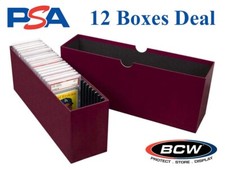 12 BCW Slotted Graded Card Box For PSA Certified Slabs Storage Case MTG Pokemon