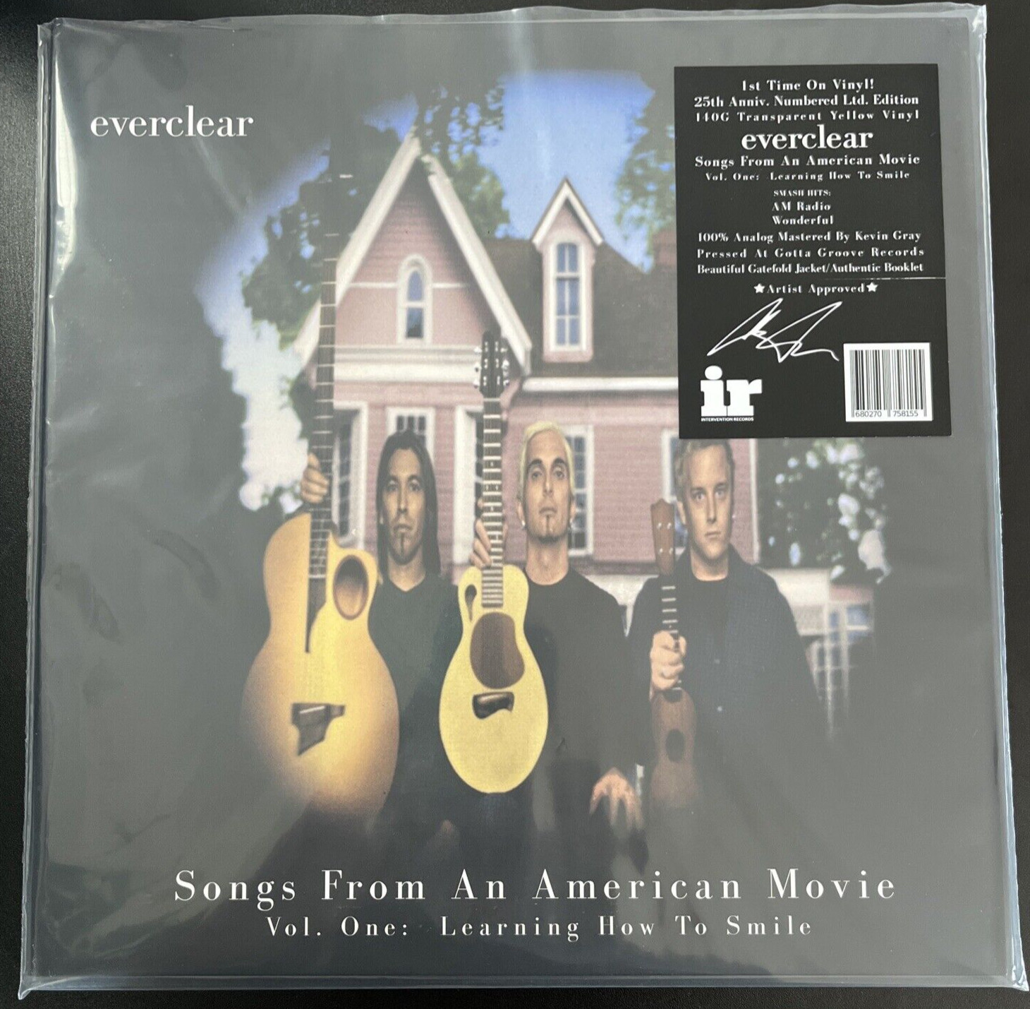 ПЕСНИ EVERCLEAR ИЗ АМЕРИКАНСКОГО ФИЛЬМА НА ЖЕЛТОМ ВИНИЛЕ С НОМЕРОМ NEW SEALED MINT