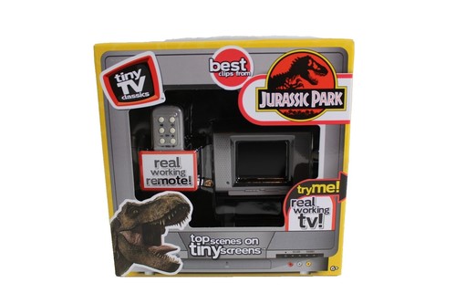 Tiny TV Classics Collectible TV with Real Working Remote (Jurassic