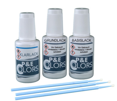 Lackstift-Set für TESLA 3WT00 ARCTIC WHITE PEARL 2x20ml inkl. Tupfer