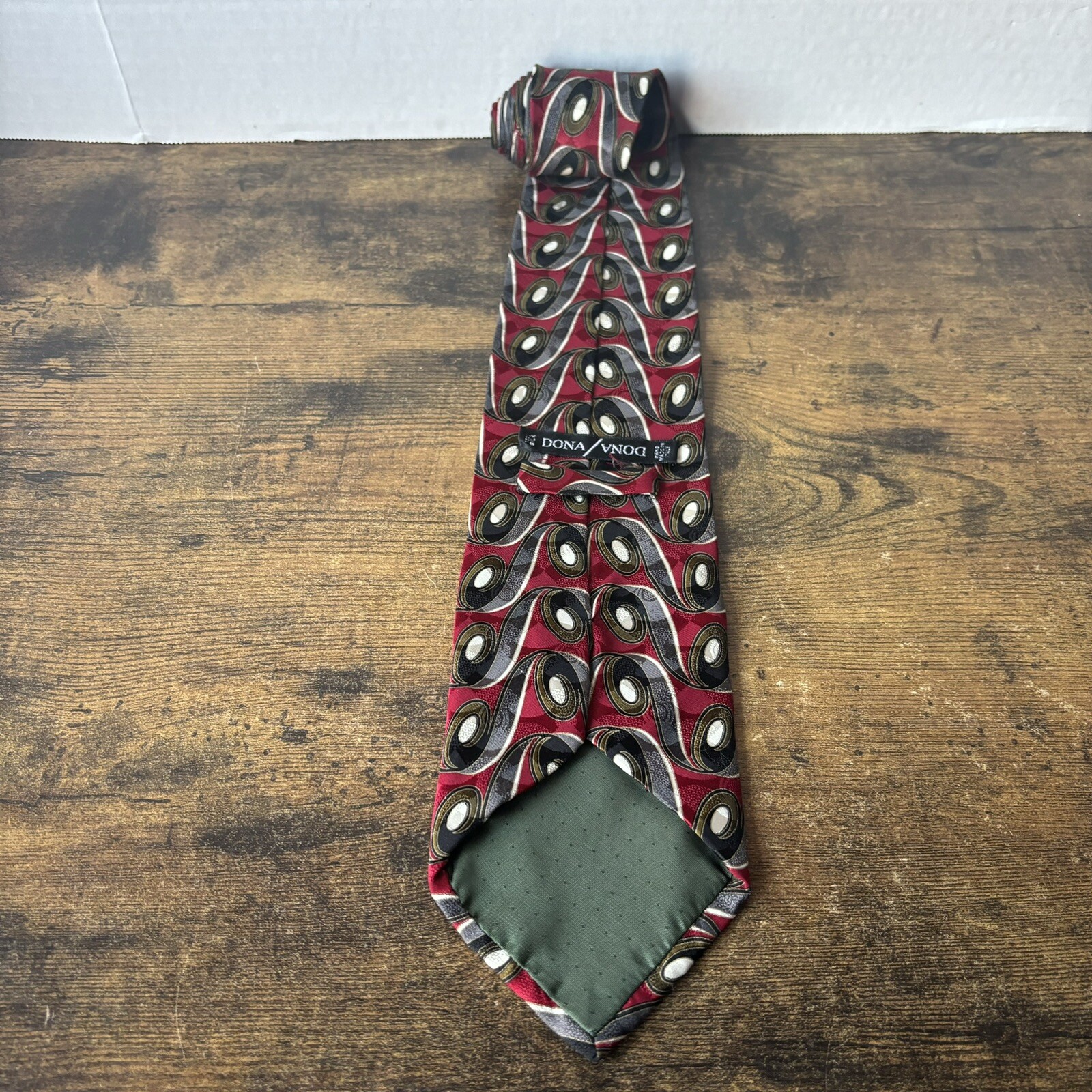 VTG Basic Elements Men’s Silk Necktie Blue Red Wh… - image 10