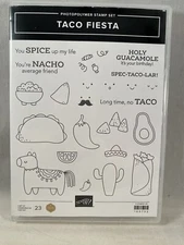 TACO FIESTA Stamp Set Stampin Up Piñata Guacamole Nacho A24