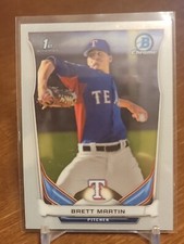 2014 (RANGERS) Bowman Chrome Draft #CDP116 Brett Martin