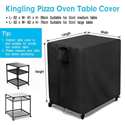 Outdoor Pizza Oven Table Cover for Ooni Medium Table Cover Pizza Oven Stand - Picture 7 of 7