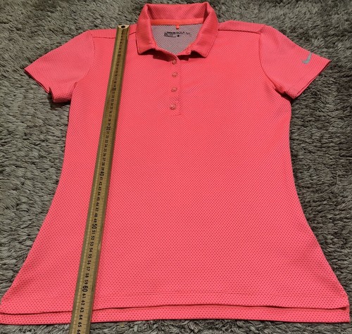 Q24 New Authentic Nike Golf Shirt Pink Ladies Womens Size S - Picture 2 of 10