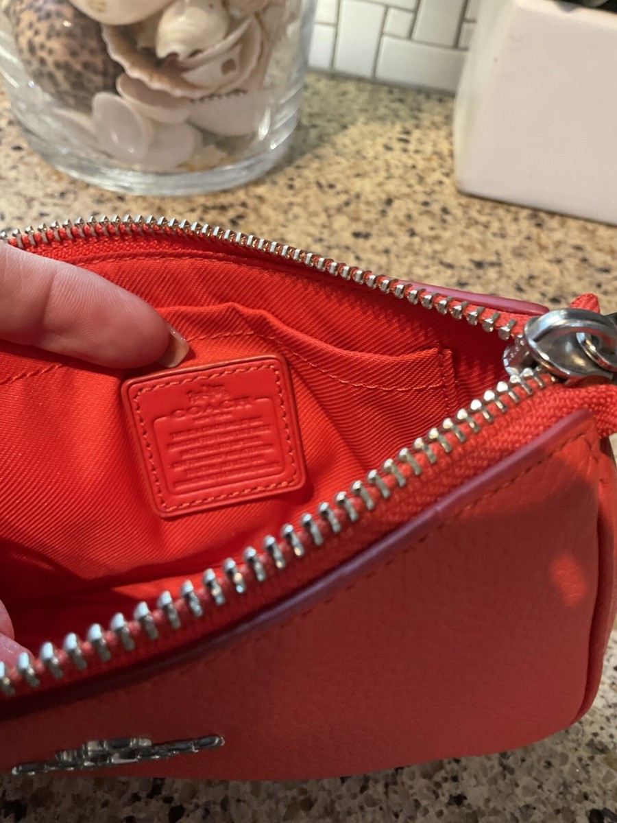 Coach Nolita Small Wristlet 15 Wallet Clutch Leather 53193 Red