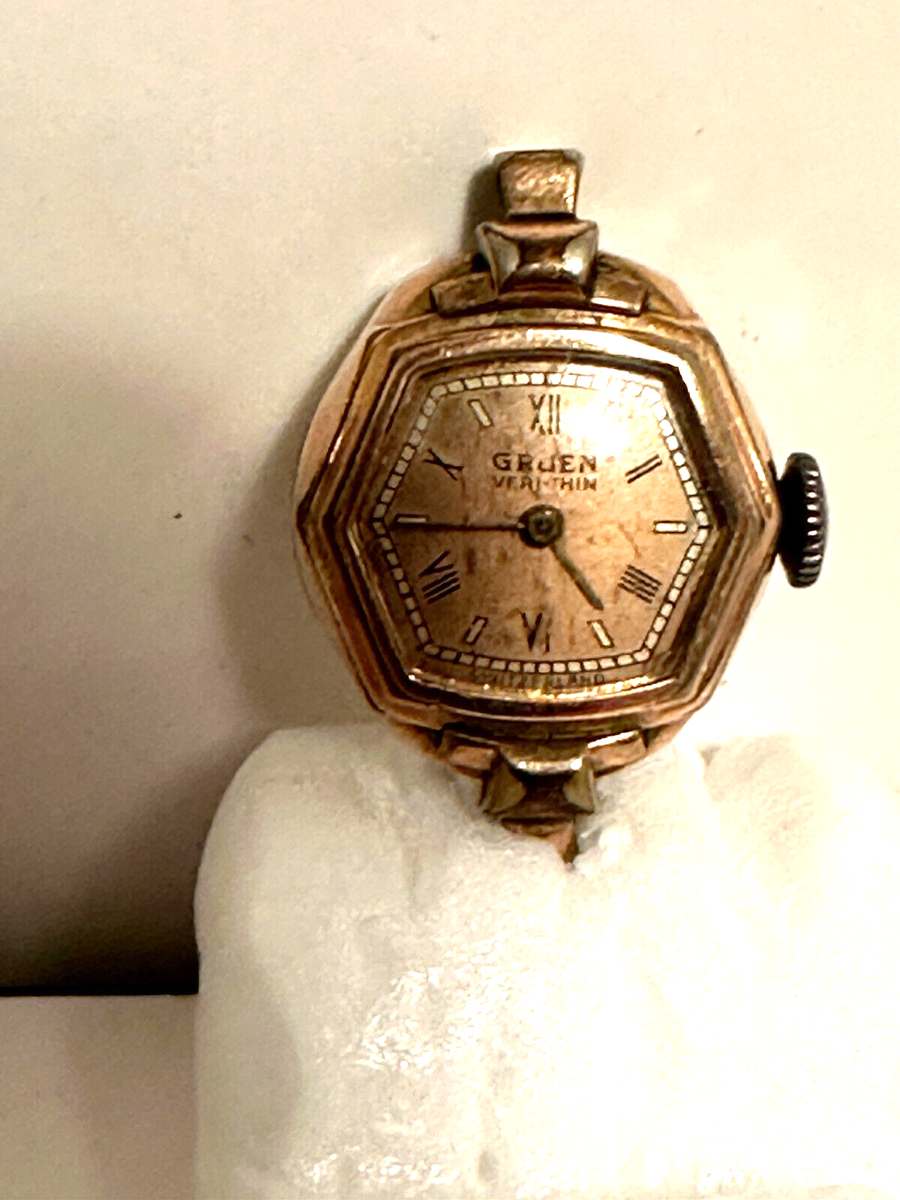 Vintage Gruen Veri-Thin Wind Up Watch Rose Gold Tone Untested Classic Beauty Vintage Gruen Veri-Thin Wind Up Watch Rose Gold Tone  main image 3