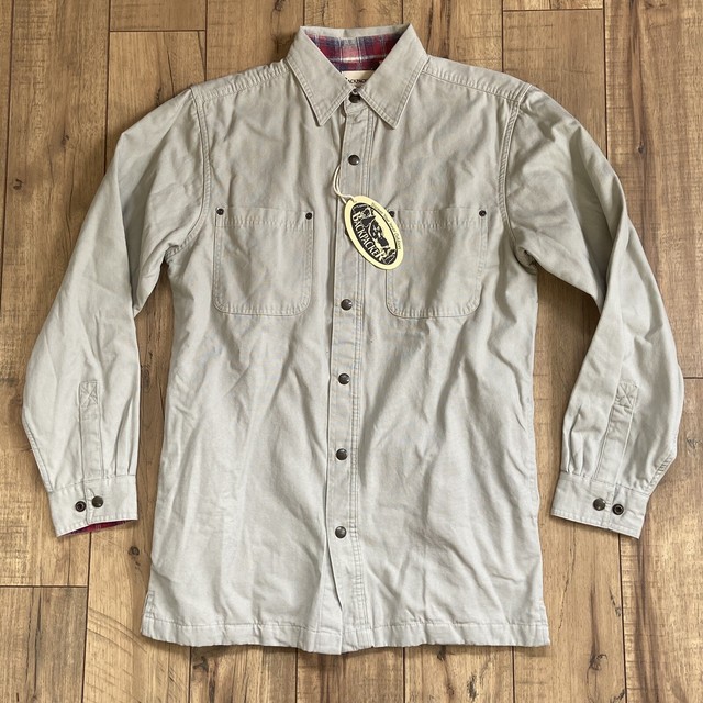 backpacker men's canvas shirt jacket with flannel lining