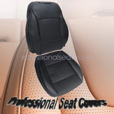 For 2015-2019 Subaru Outback Driver Perforated Bottom& Back Seat Cover Black