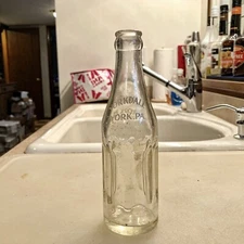 Deco Shape ACL Soda Bottle Yorkdale York PA White Scarce 1944 7 Oz