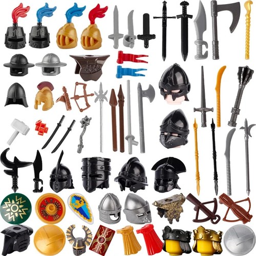 Castillo militar medieval jinete caballeros soldado para LEGO bloque de construcción ladrillo juguete - Imagen 7 de 79