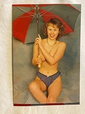 Erotic Photograph Nude Topless Attractive Model Woman 6" x 4" 1990s