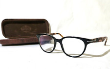 Fossil "Zooey" eyeglass frame 48-18-135, Black/Brown eyewear glasses w/case