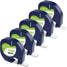 Compatible Label Tape Replacement for DYMO Letratag Refills 91330 10697 Self-Adh