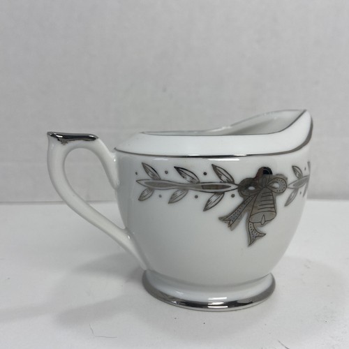 Lefton China 25th Anniversary Creamer 280N Handpainted 4 1/2 x 3 1/2 x 3 - Picture 4 of 10
