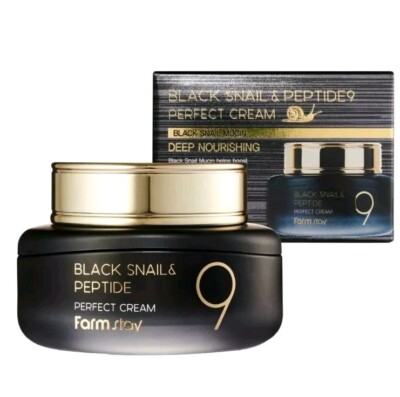 Farm Stay Black Snail & Peptide 9 Perfect Cream Deep Nourishing NIB 1pc 