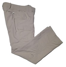 The North Face Short/Court Drawstring Convertible Hiking Pants Khaki Womens SZ 6