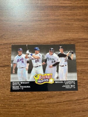 2006 SP Authentic Baseball Heroes David Wright Jason Bay Cabrera Teixeira SPAH-7