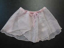 Capezio ABT 10" Mock Wrap Skirt Light Pink Medium Child Sheer Chiffon