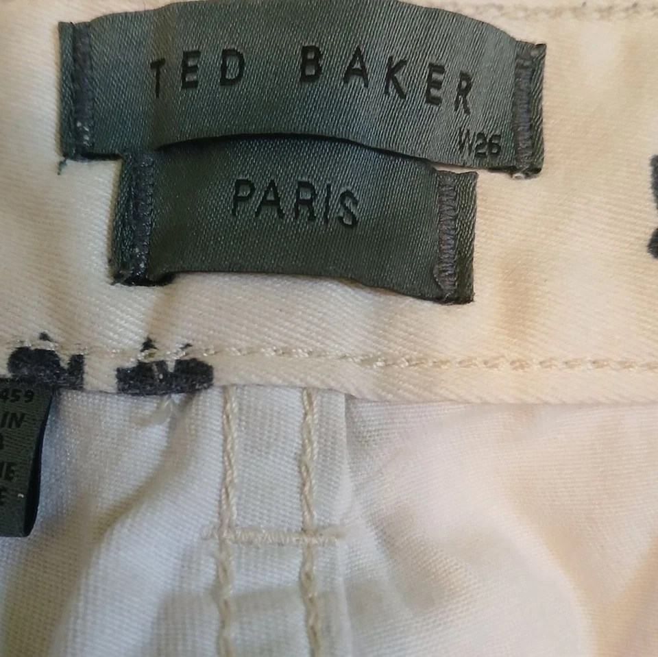 Ted Baker Paris Mid-Rise Floral Print Pants Women's Size 26 - Image 4 of 4