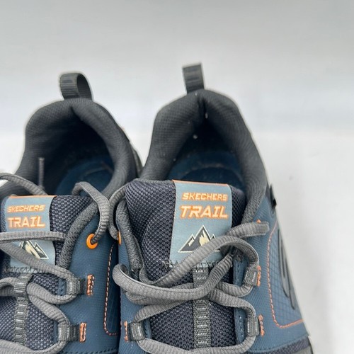 Skechers Trail Men’s 12 Navy Grey Air Cooled Sport Hiking Memory Foam Sneakers - Picture 3 of 10