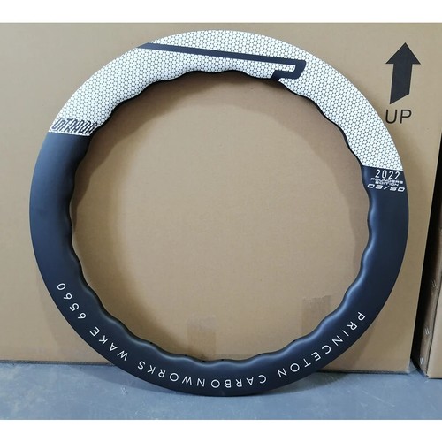 700C Road Bike Carbon Wheelset Clincher Tubeless 60/65mm Wave Rims 25mm Width - Picture 26 of 29
