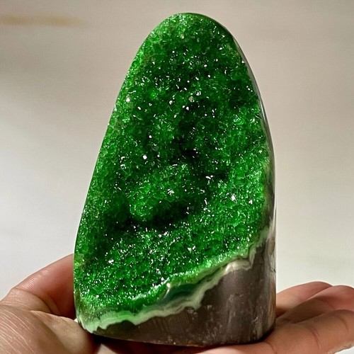 Green Crystal Cluster Geode Quartz Stone Point mineral specimen Crystal healing - Picture 13 of 20