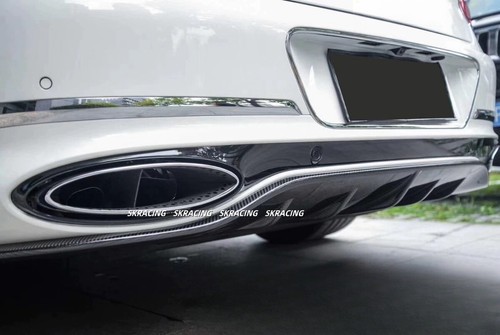 For Bentley Continental GT 2020-2024 Real Carbon Fiber Rear Bumper Diffuser Lip - Picture 5 of 22