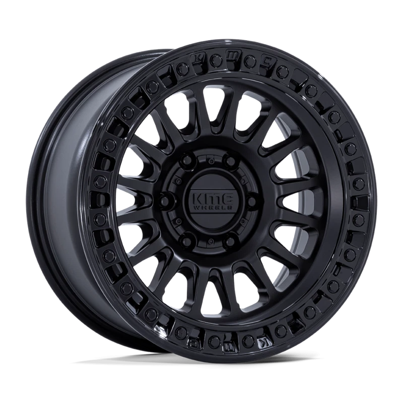20 Inch Black KMC Wheels Rims GMC Sierra Truck 2500 3500 20x9 +0mm 8x180 Lug - Image 2 of 4
