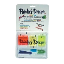 Painter's Dream Neon Fine Automotive Sanding Block Kit 3208 - Car Scratch Repair