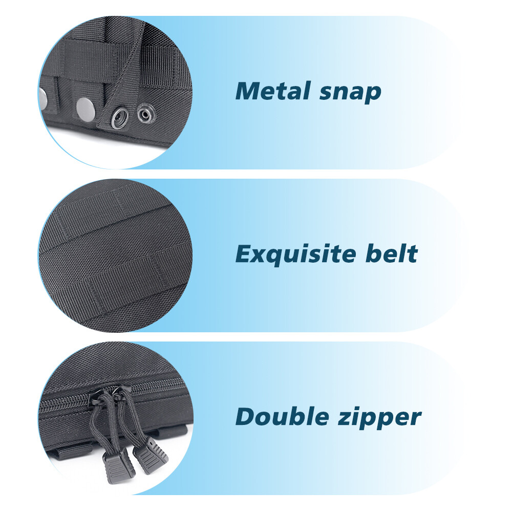 Tactical Molle Pouch EDC Multi-purpose Belt Waist Pack Bag Utility Phone Pocket