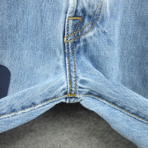 Levis Jeans Mens 35x34 (Fits 33x32) Blue 501 Straight Button Fly American Denim - Picture 15 of 24